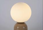 Yellow travertine wooden table lamp bedroom for home decorator interior stone