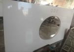 Solid Color Natural Quartz Countertops , Custom Bathroom Quartz Countertops