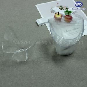 China 4oz Triangular Dessert Appetizer Tumbler Cups Plastic Disposable Cups-heat resistant disposable cups factory