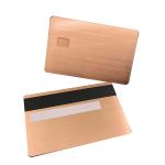 Matte black stainless steel magnetic stripe blanks metal card