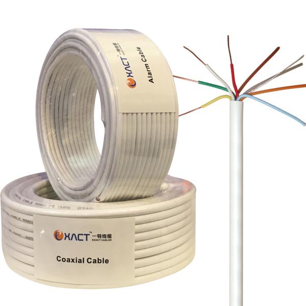 Shielded 6x0.22mm2 Stranded BC Copper Conductor CPR Eca Control Cable for CCTV