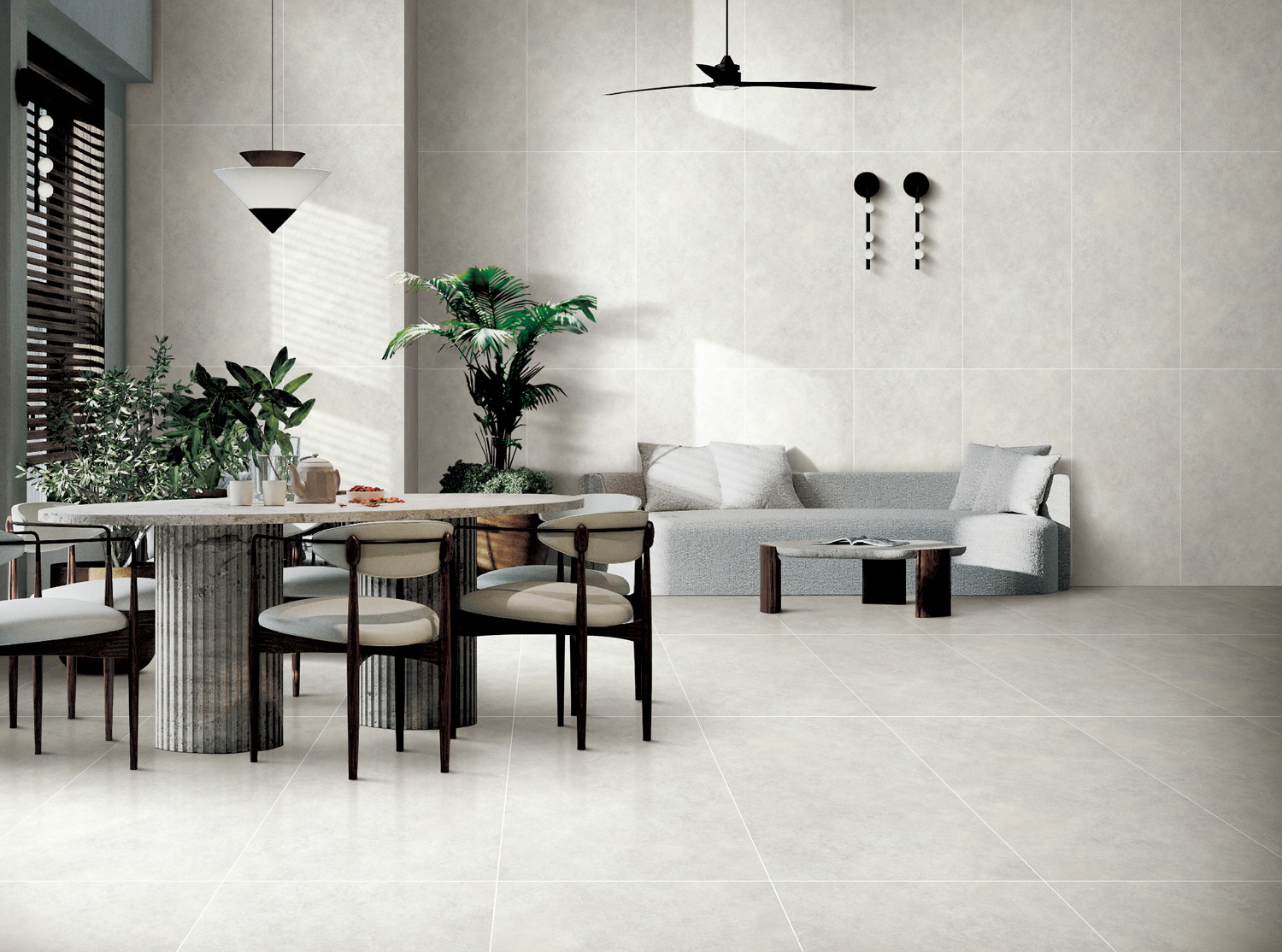 600x1200mm Beige Starry Glaze Soft Glazed Porcelain Tile For Dining Room W.A0.5%
