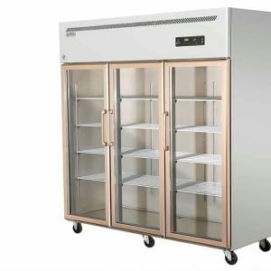 China Six Door Glass Door Display Freezer Automatic Defrosting And Defogging factory