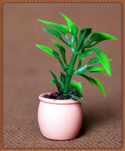 China model potted plant-doll house decration,decoration follower,artificial pot,G scale potted factory
