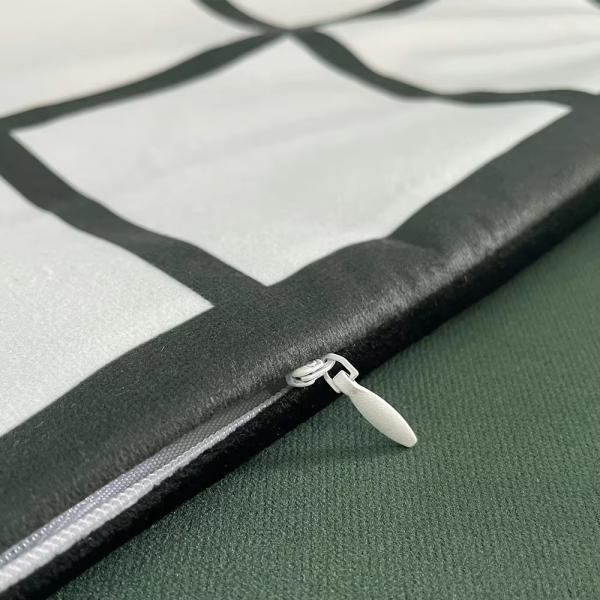 40*40CM Cushion Cover Sublimation Multi Panel Style Design Blank Custom Printable 3 Panel Velvet Sublimation Cushions