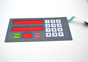 China Push Button Metal Dome Membrane Switch With Colored Transparent Window factory