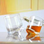 Lead Free Slanted Bottom Round Whiskey Tasting Glasses