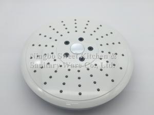 China ABS plastic material round shape chrome plating shower head overhead shower top shower rain shower set factory