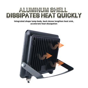 A large-area lighting projector lamp with foldable angle, easy installation, low