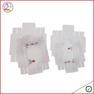 China Ivory Lamination Cardboard Perfume Packaging Boxes Cubic Shape factory