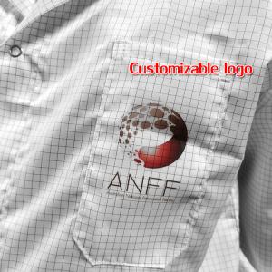 Class 100 Cleanroom 5mm Grid ESD Anti Static Garments