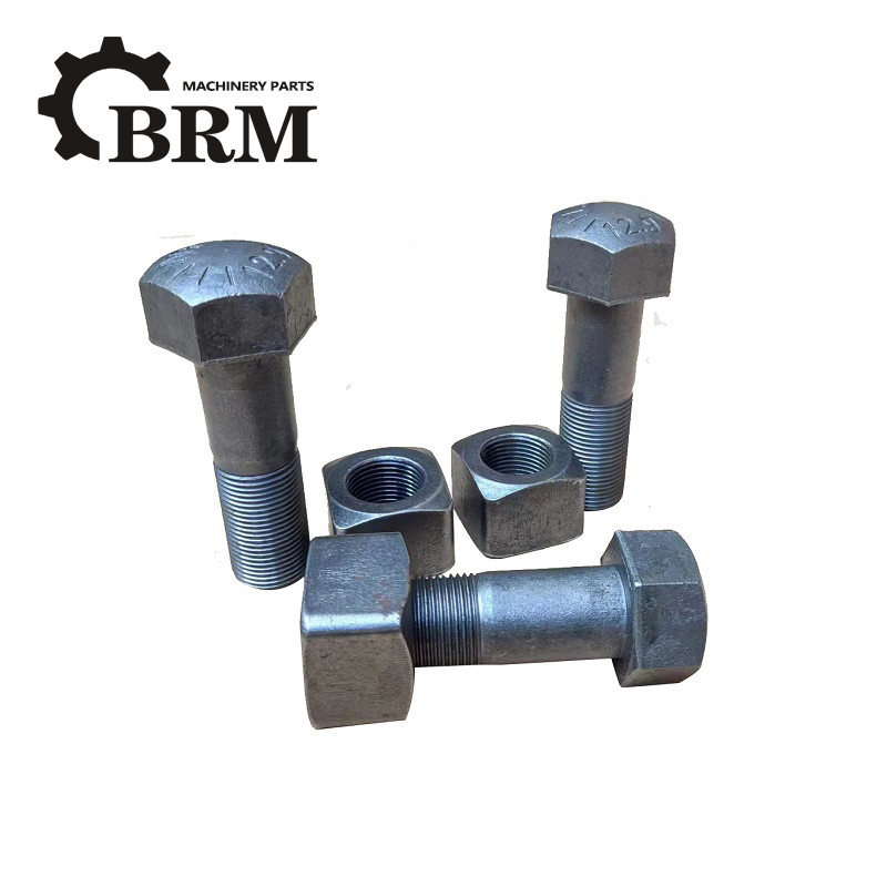 Deepth 10mm Excavator Track Bolts 12.9 Grade Good Bronze Bushings