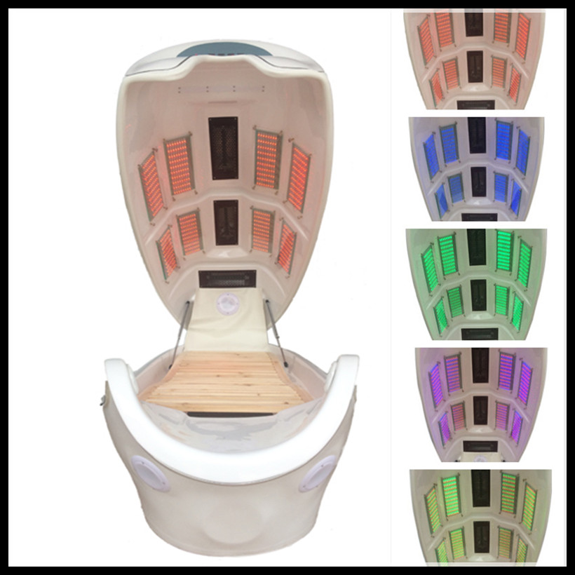 8pcs Led Lights Photon Infrared Jade Sauna Pod Spa Hydromassage Capsule