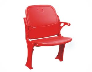 China Indoor Fabric Cushioned Tip Up Stadium Seats 2rows Foldable Bleacher Seats factory