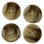 Light Brown Fake Horn Button In 24L Apply For Coat Jacket Sweater
