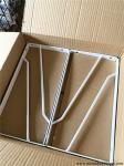 Wall Bracket Corner brackets white type Glass Angle Steel Brackets 3.0mm Heavy