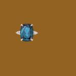 Soiree London Blue Topaz And CZ Cocktail Engagement Ring Jewelry Certificated