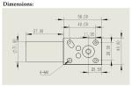 115mm Brushed 12 Volt DC Worm Gear Motors 470rpm with Encoder