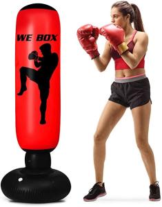 China 63 inch Standing Heavy Boxing Bag durable thickened material For Karate factory