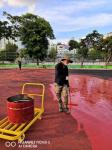 Rustproof Outdoor Sports Surfaces Harmless Synthetic Sports Flooring