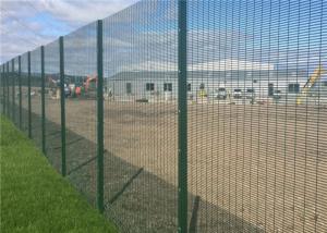 China Green Galvanized 358 Anti Climb ClearVu Invisible Wall Fence Panels Powder Coated factory