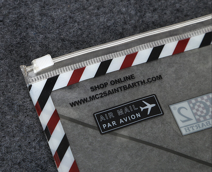 OEM Clear Plastic PVC Zipper Bag 0.1-0.8MM Thickness With Logo Printing