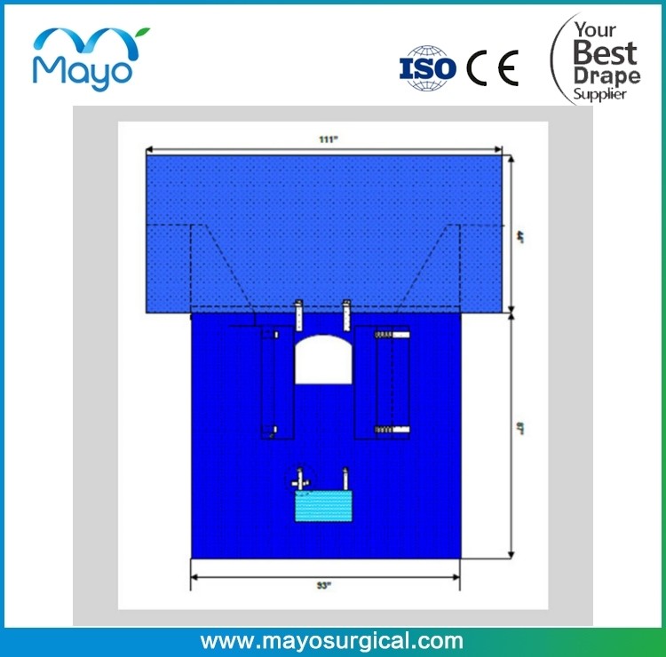 Complex Material Surgical Bariatric Drape With 3M Film