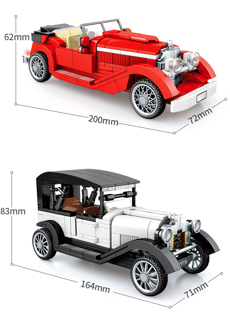 Vintage Car Simulation Model Building Kit for Kids and Girls Other Educational Toys