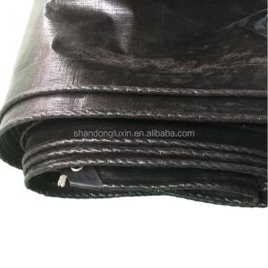 China 500D Yarn Count Black Polyethylene Tarpaulin for Dust Proof and Sun Resistance Direct factory