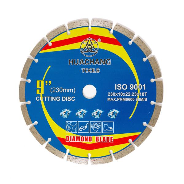 High Quality hot press 230×10×22.23×18T Concrete Cutting Wheel For Grinder