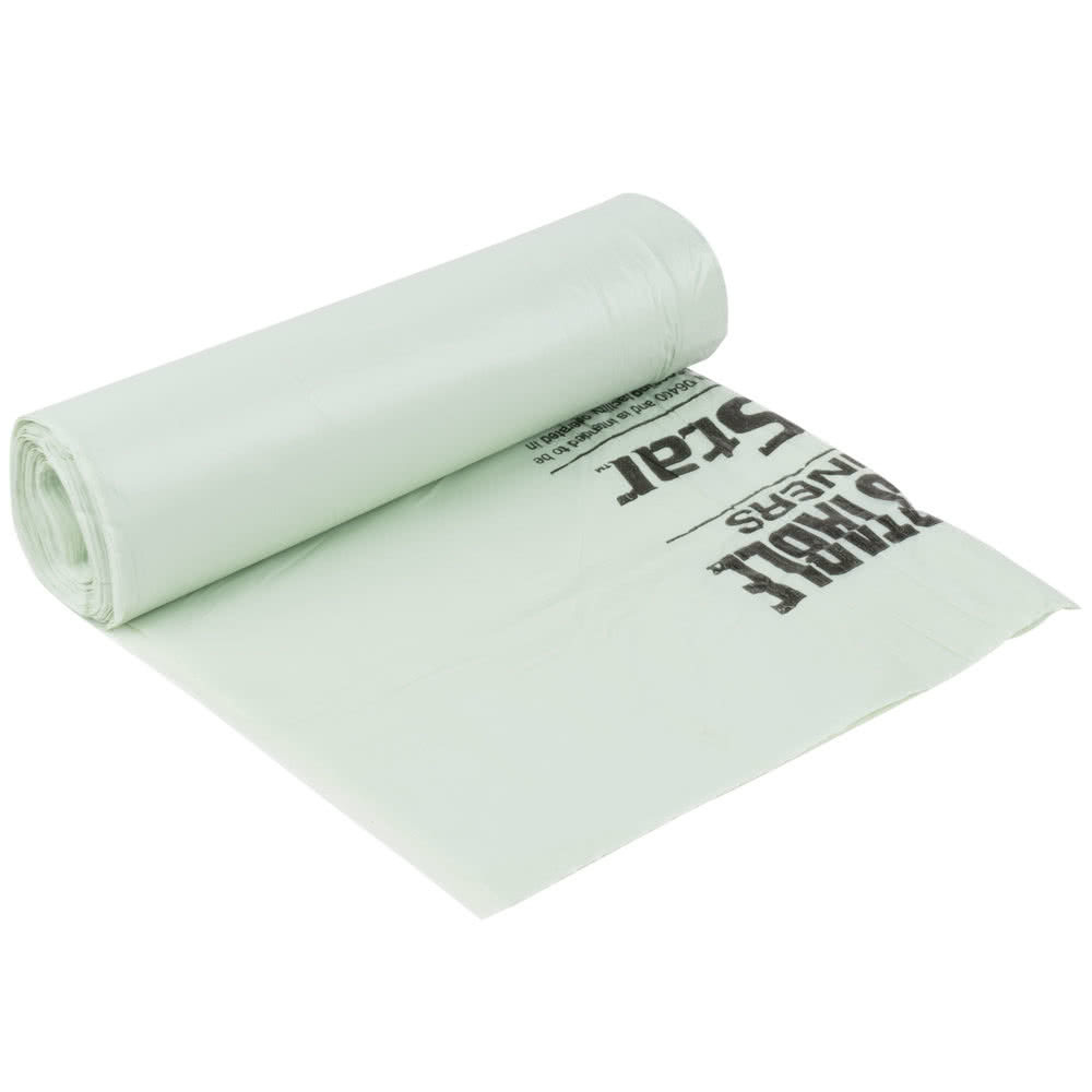 40 - 45 Gallon Disposable Plastic Garbage Bags Star Sealed Bottom High Durability