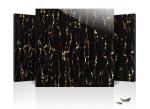 High Gloss Porcelain Tile Black Gold Double Vitrified Floor Tiles