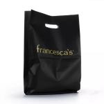 5 KG Shopping Printed Black Plastic Die Cut Handle Bag