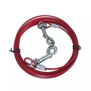 China 7x19 Pvc Coated Galvanized Wire Steel Rope Dog Tie Out Cable within Special Free Cutting Steel factory