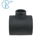 Black Color HDPE Socket Fusion Fittings Reducing Tee PE100 PN16 SDR11