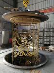 Ss304 201 Gold Hairline Stainless Steel Room Divider Decoration Screen