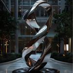 Custom Modern Metal Art Sculptures For Hotels Project