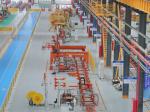 Cr12 55kw Omega Profile Roll Forming Machine Accurate Profile Production Line