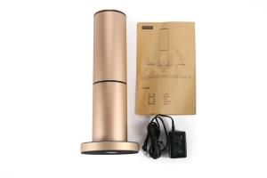 China Gold Commercial Scent Machine , Cylindrical Air Freshener Machine For Hotels factory