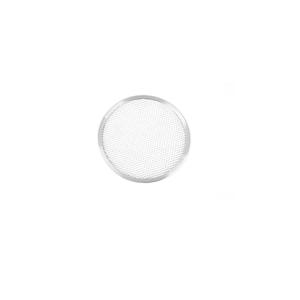 China commercial 18 inch round mesh pizza tray perforated pizza pan baking tray baking pan aluminum pizza screen factory