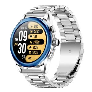 China All Metal Amoled Bluetooth Calling Smartwatch Sports Mode Round Shape factory