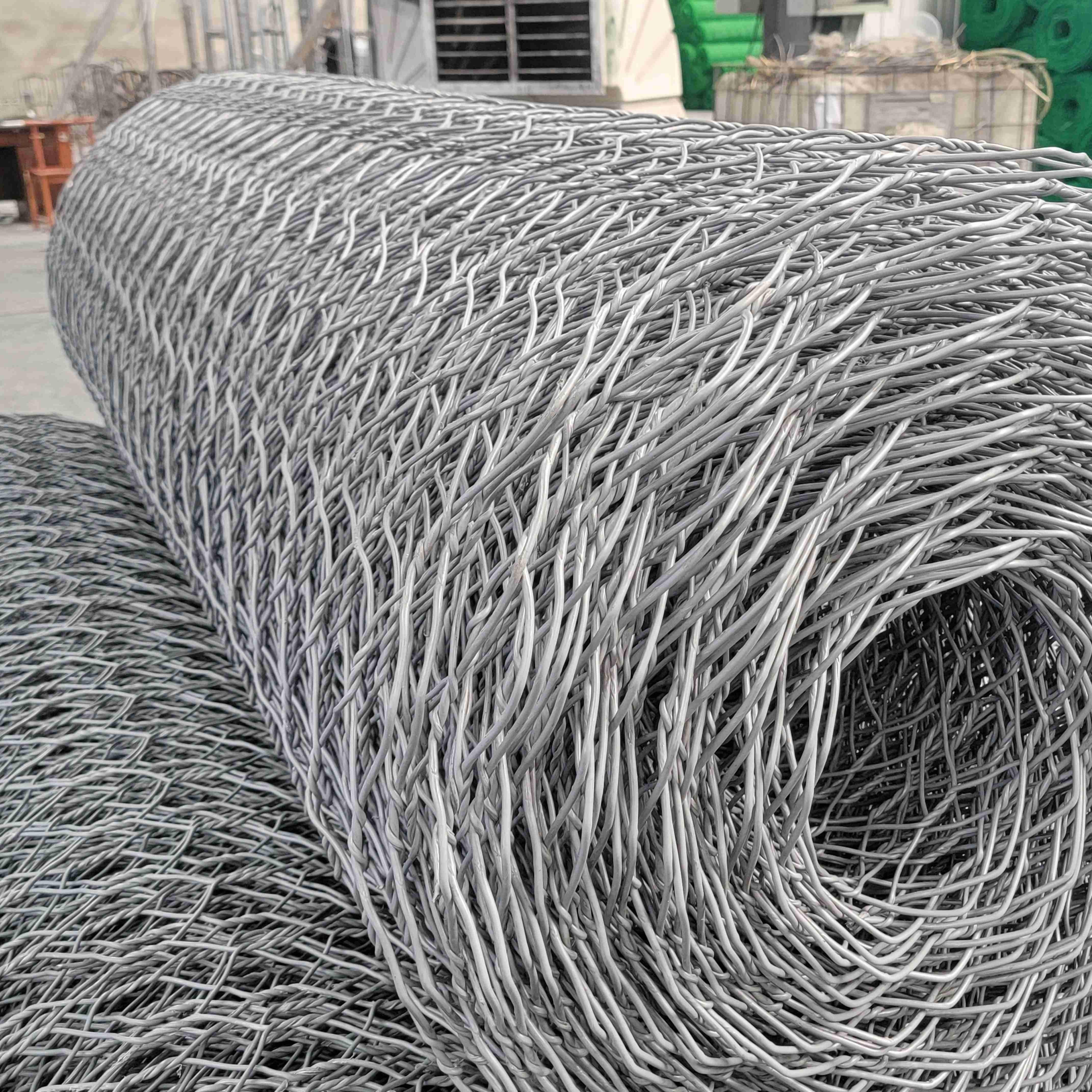 Woven Gabion Cage Wetland Restoration Eco Friendly Erosion Control Recycled Material