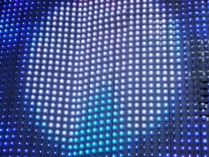 China Outdoor Pixel Full Color LED Point Light Source Display Mesh Screen IP67 Addressable factory