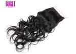 Eco Brazilian Water Wave Human Hair , 4 * 4 Lace Closure Without Chemical