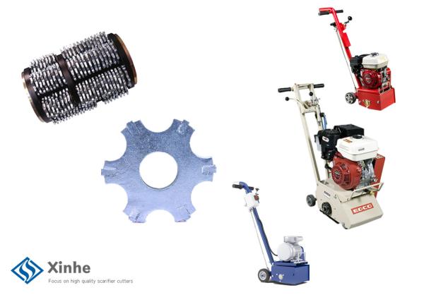 Concrete Scarifiers 6 Edge Full Face TCT Tungsten Cutters Cement Surface Floor