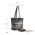 Large Transparent PVC Shoulder Handbag For Women Travel