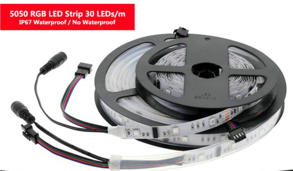 5m/lot 30LED/m 6803 led strip lights waterproof SMD5050 RGB magic full color led