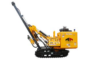 China 40m Blasting Drilling Machine Big Rotation Torque Two Motor Rotary Head factory