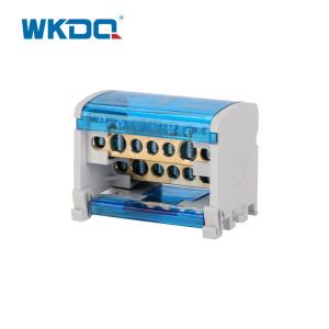China Durable Busbar Power Distribution Terminal Cabinet , Power Distribution Box UK 207 In Grey and Blue Color factory