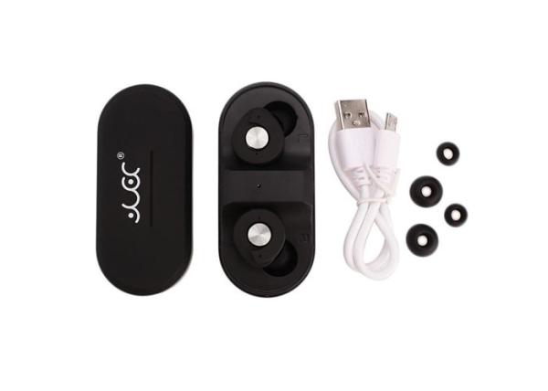 Black Color Wireless Soundproof Earphones , Bluetooth Noise Cancelling Earbuds
